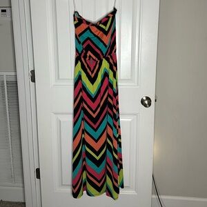 Strapless maxi dress